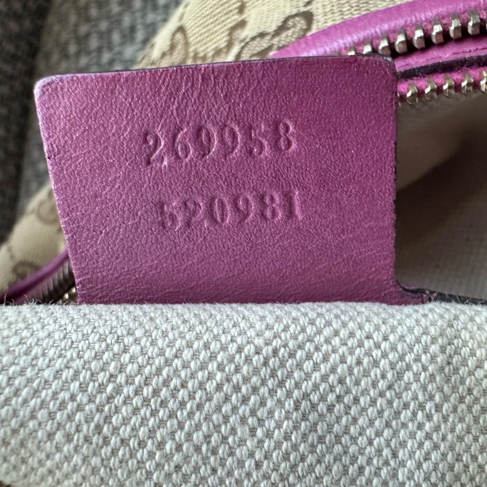 Authentic Gucci Large Bree Hobo Bag in GG Canvas - Picture 7 of 15
